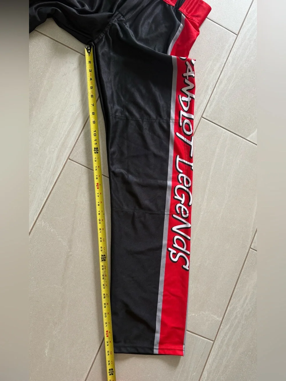 Kut4 Sports Sandlot Legends Baseball Pants Adult M Black Red Athletic Uniform